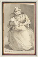 Seated woman and child