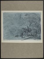 Landscape with two seated male figures