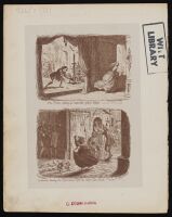 Two scenes from Cinderella, leaving the ball