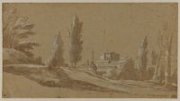 Italian landscape (recto)