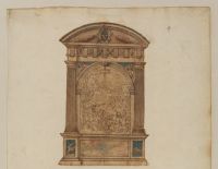 Design for a sculptured altarpiece
