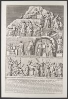 Plate 81 of 'Admiranda Romanarum Antiquitatum ac Veteris Sculpturae Vestigia': Homeri Apotheosis Sive Consecratio
