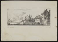 Landscape with buildings