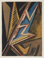 Vorticist composition (Black and Khaki?)