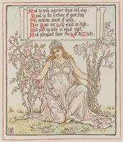 Queen Summer between lilies and roses