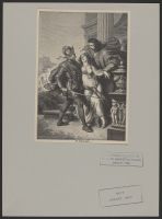 Two men and a woman with a harbor full of ships below
