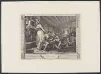Industry and Idleness - Idle 'Prentice Betray'd by his whore and taken in a Night Cellar with his Accomplice