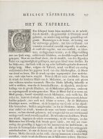 Page 137 from 'Taferelen der voornaamste geschiedenissen van het Oude en Nieuwe Testament, en andere boeken, bij de Heilige Schrift gevoegt / door de vermaarde kunstenaars Hoet, Houbraken, en Picart getekent, en van de beste meesters in koper gesneden...'