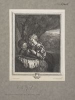 Two children in a cave