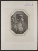 Two female figures in profile