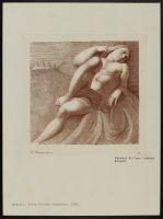 Reclining female nude (Juno?), after a Tintoretto fresco.