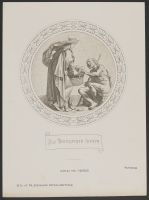 Saint Elizabeth offering bread to the hungry From the fresco series depicting the life of Saint Elizabeth of  Hungary at the Wartburg