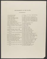 Arrangements of the Plates (index page)