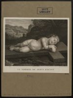 Infant Christ sleeping on the Cross