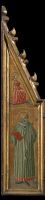 Triptych - unidentified male saint, and angel of the  annunciation (left panel)
